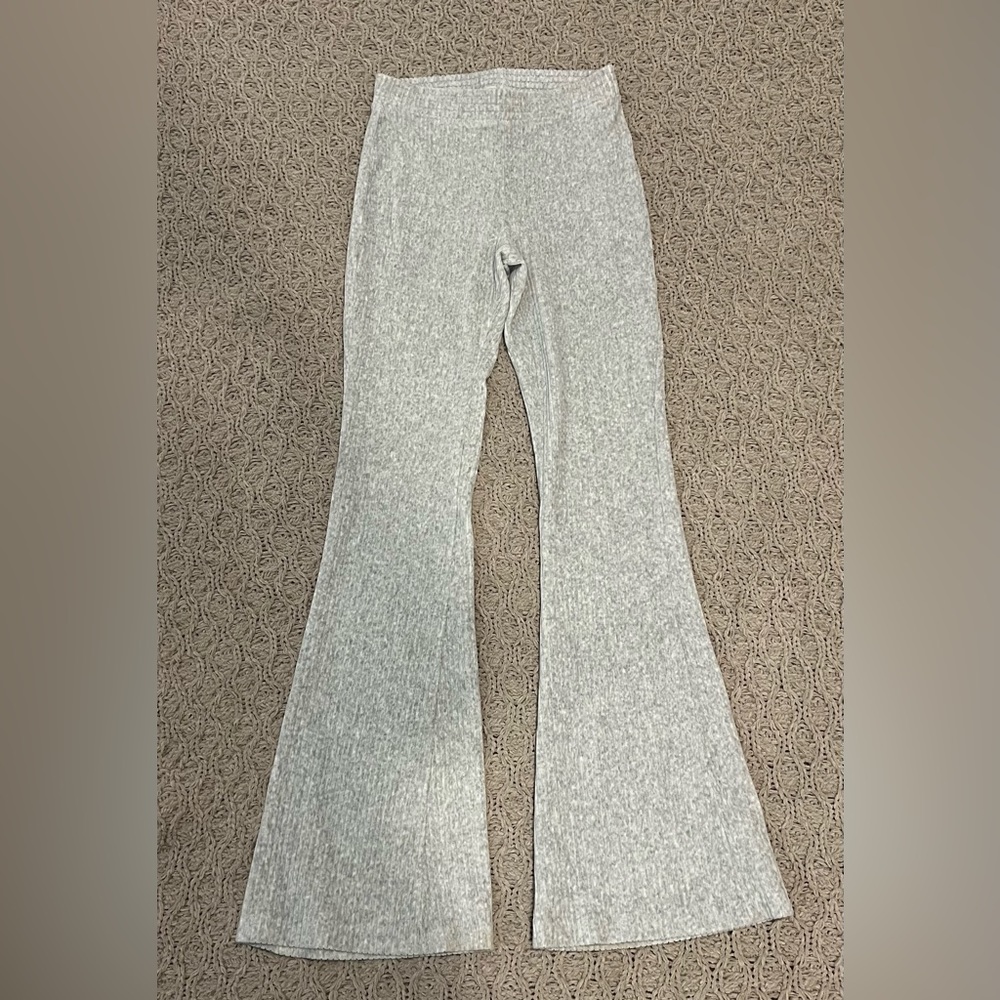 Aerie Groove-On Velour High Waisted Flare Pant